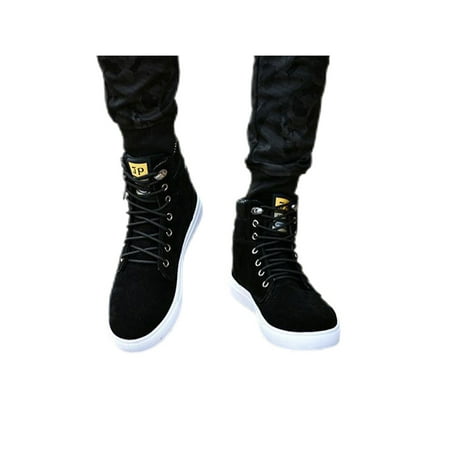 

Difumos Men s Soft Lace Up Casual Sneakers Comfortable High Top Driving Nonslip Fashion Lightweight Flats