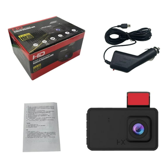 Full Clear 1080P Dashcam 3" Screen Car Camera DashCam with Night Sights, Wide Angle Lens Front Indoor Rear Recording