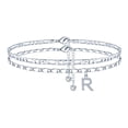 thumbnail image 1 of Pulsera Ursteel con inicial R chapada en plata, 27 cm+5 cm, 1 of 7