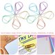 thumbnail image 4 of 50 piezas de clips de papel creativos, clips de papel ahuecados, clips de papel adorables, clips de papel de archivo de colores, 4 of 4