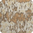 thumbnail image 3 of HomeRoots 677798 8 ft. Copper Ivory & Brown Striped Washable Round Area Rug with UV Protection, 3 of 9