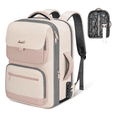 thumbnail image 2 of Mochila de viaje para mujer, mochila de compresión al vacío, para laptop de 17' Lab.G, Beige, 2 of 5