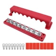 thumbnail image 1 of KLKCMS Power Distribution Block 5.2x29cm 300A for Automotive Boat Solar Wiring Red, 1 of 9