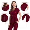 thumbnail image 4 of Traje de enfermera elástico de belleza para mascotas con vendaje en la cintura traje quirúrgico retráctil traje dividido femenino manga corta de hospital Zhivalor BST3002388-4, 4 of 6
