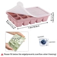 thumbnail image 3 of Bandejas para cubitos de hielo PET Hous de silicona con tapa, juego de 4 sin BPA, 3 of 7