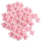 thumbnail image 1 of Lote de 500 flores artificiales para decoración, diademas, sombreros, prendas de vestir y manualidades. Rosado, 1 of 9