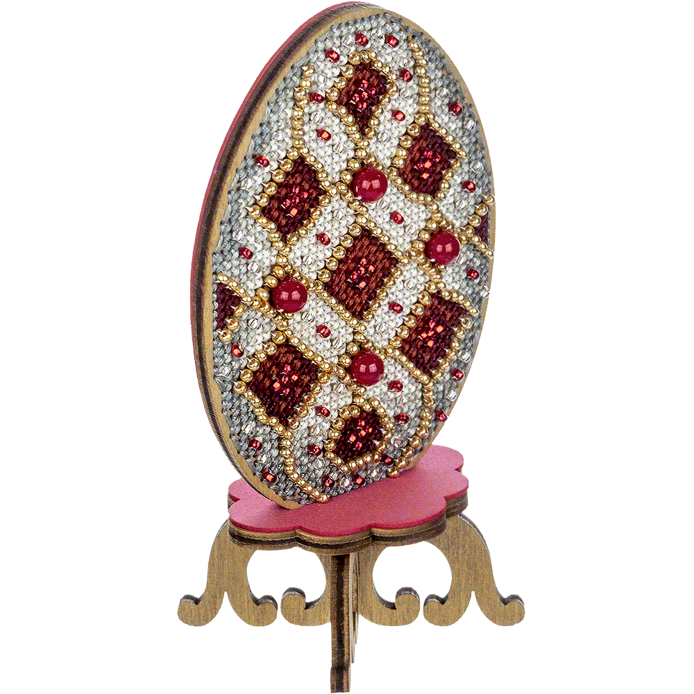 Cross-stitch kit on wood FLW-038