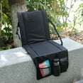 thumbnail image 4 of Chaise Portable Pliable avec Coussin de Siège Gradin pour Camping Stade, 4 of 9