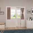 thumbnail image 2 of FFIY Petit Rideau pour Porte-Fenêtre, Rideaux de Porte Coulissante, Protection de la Vie Privée, Occultant, pour Porte-Patio, Fenêtre, Poche pour Tringle, 1 Pce, 25 x 40 Pouces, Beige Chaud, 2 of 7