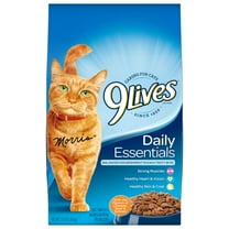 9Lives Daily Essentials Dry Cat Food with Chicken, Beef & Salmon Flavors, 3.15 lb. Bag