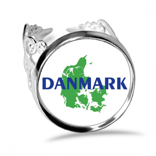 Anillo de compromiso de boda Cuentos de hadas los mapas europeos de Dinamarca Unbranded Ajustable