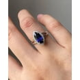 thumbnail image 2 of 2Ct Marquise Cut Lab-Created Sapphire Halo Engagement Ring 14K White Gold Plated, 2 of 4