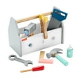 thumbnail image 1 of Fisher-Price Wooden Tool Box with Toy Drill, 9 Wood Pieces for Preschool Pretend Play, Ages 3+ Years, 1 of 5