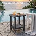 thumbnail image 6 of Nalone End Table Side Table Adirondack 16.5" Outdoor HDPE Plastic Side Table Small End Table for Living Room Bedroom Patio Farmhouse(Black), 6 of 8