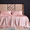 Charming Pink, variant on THXSILK 4 Pcs Silk Sheet Set, Luxury Bedding Sets, 1 Fitted Sheet, 1 Flat Sheet & 2 Pillowcase, 100% Natural Mulberry Silk,King Size