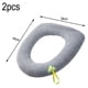 thumbnail image 2 of Asiento de inodoro suave y grueso, cubierta de asiento de inodoro más cálida y suave para baño, fácil instalación y limpieza, 2 uds., 2 of 6