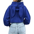 thumbnail image 5 of Cute Hoodies for Women Baeitkot Women's Fashion Solid Color Zipper Jacket Long Sleeve Coat with Pockets, 5 of 6