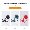 thumbnail image 2 of tredstone Wall Hanging Kitchen Hook with 5-Claws Hanger Key Rack Adhesive 360 Degrees Rotatable Handbag Organizer Multi-function Red, 2 of 6