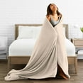 thumbnail image 5 of Bare Home Luxurious Ultra Soft Premium Microplush Fleece Blanket, Throw, Oyster, 5 of 5