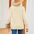 thumbnail image 4 of XuJwPNcy Long Sleeve Shirts for Women Collared V Neck Tshirts Fall Loose Baggy Tops Tunic Blouses, 4 of 4