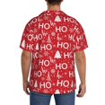 thumbnail image 3 of Fotbe Christmas Hohoho Camisa Estampada de Manga Corta para Hombre, Casual de Verano, Estilo Playero, Sin Arrugas-Large, 3 of 5