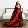thumbnail image 6 of Red Rose Throw Blanket Ultra Soft Warm All Season Rose Decorative Fleece Blankets for Bed Chair Car Sofa Couch Bedroom 50"X60", 6 of 6