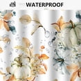 thumbnail image 2 of Duschdraperi Höst Vattenfärg Blommig Lönnlöv Duschdraperi för Badrum Boho Höst Thanksgiving Pumpa Hem Badkar Dekoration Vattentätt Tyg, 2 of 4