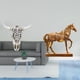 thumbnail image 2 of Arte tribal de cabeza de toro para colgar en la pared y escultura de caballo para oficina, granja, dormitorio, decoración del hogar, adorno de animal, 2 of 8