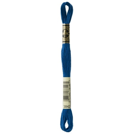 UPC: 0077540781461 | DMC 117-3842 Mouline Stranded Cotton Six Strand Embroidery Floss Thread Dark Wedgewood 8.7-Yard