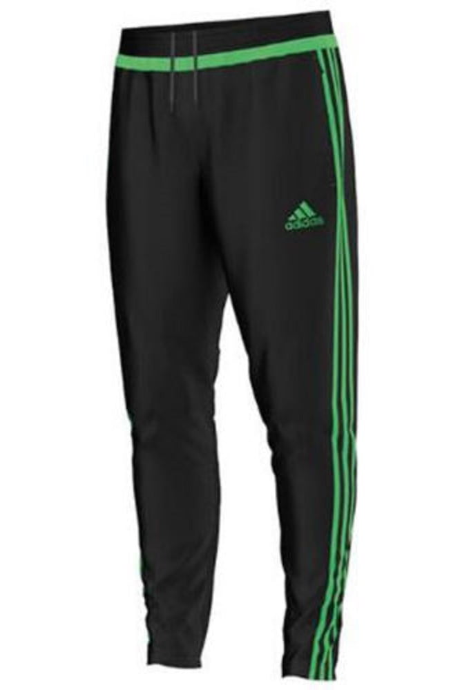 green and black adidas pants