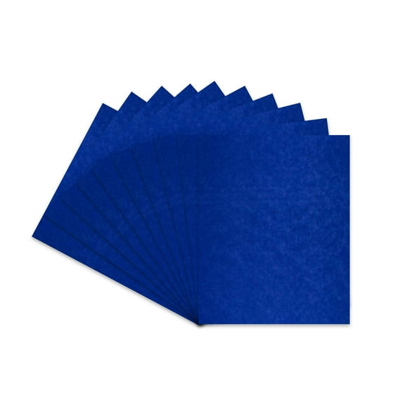 Royal Blue Suede Acid Free 5x7 Backing Board - Uncut Photo Mat Board - 50 Sheets