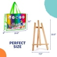 thumbnail image 5 of Loomini 27 Pc Kids Paint Set: Canvas, Tabletop Easel, Brushes - Ages 8-12, 5 of 6