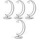 thumbnail image 1 of GOOHOCHY 4Ud Soporte Para Macetas Colgante De Hierro Negro Con Lunar Decorativo, 1 of 8