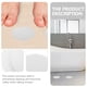 thumbnail image 3 of 20 piezas de baño antideslizante de baño Cinta transparente Atletros de ducha anti-Slip, 3 of 4