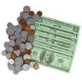thumbnail image 1 of Set de dinero ficticio LEARNING ADVANTAGE Billetes y monedas 100x 94x, 1 of 7