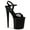 Black Pat and Black, variant on Women's Pleaser Flamingo 809 Ankle Strap Platform Sandal