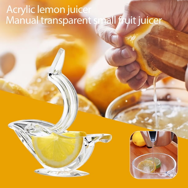 Exprimidor De Limones Acrílico Exprimidor de limón acrílico Manual de pájaro exprimidor portátil herramientas de cocina utilitarias (5 uds)