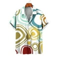 thumbnail image 5 of EQWLJWE Gym Shirts Men Novelty Geometric Printed Short Sleeve Button Down Valentine/New Year Beach Party Casual Shirts for Outdoor Activities, 5 of 5