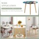 thumbnail image 3 of El mundo de Nina-theme Fitted Round Tablecloths Elastic Edged Table Covers Waterproof Table Cloth for Kitchen Holiday Party Tables Decor 120cm, 3 of 6