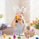 thumbnail image 5 of Diadema con Orejas de Conejo, Decoración para Pascua, Simulación de Orejas de Conejo, Diadema con Flores para El Pelo., 5 of 6