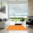 thumbnail image 6 of Ahgly Company Indoor Square Contemporary Dark Orange Abstract Area Rugs, 8' Square, 6 of 6