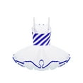 thumbnail image 2 of Aislor Kids Girls Xmas Party Dance Cami Mesh Striped Santa Fancy Tutu Dress Blue 4, 2 of 7