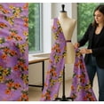 thumbnail image 5 of Soimoi Cotton Poplin Fabric Floral & Leaves Tropical Print Fabric by The Yard 42 Inch Wide, 5 of 7
