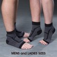 thumbnail image 5 of 1 Pairs Ankle Brace Compression Sleeves - 8-15 mmhg Open Toe Compression Socks with Arch Support for Women & Men , Relief for Swelling, Plantar Fasciitis, and Sprains – Step into Comfort and Stability, 5 of 6