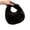 Black, variant on Faux Furs Half Moon Bag Fashion Handbag Plush Shoulder Bag Casual Tote Bag