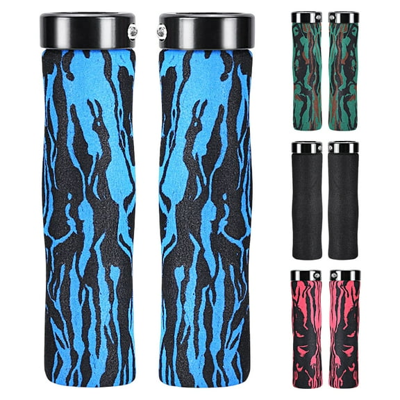 Bobasndm Bicycle Handle Bar Grips for MTB Bike,Super Soft Single-sided Locking Handlebar Cover for MTB,Texture Non-slip Cycling Accessories