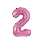 100cm Huge Pink Balloon Number,Balloons Number Party Deco for Birthday, Anniversary, Celebration, Carnival, Foil Number Age Balloons