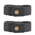 thumbnail image 2 of SPRING PARK 2Pcs/Set No Buckle Stretch Belt Buckless Belt Invisible Elastic Belt Unisex for Jeans Pants, 2 of 6