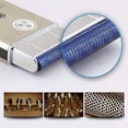 thumbnail image 2 of Mini afeitadora eléctrica recíproca para hombres para hombres, afeitadora de barba de viaje con carga USB inalámbrica, recortadora facial, plateada Ormromra CZMR-HY163, 2 of 8