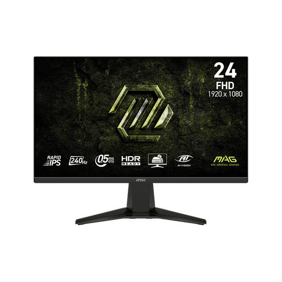 MSI 24" 1920 x 1080 (FHD) 240Hz 0.5ms (GTG) Rapid IPS Gaming Monitor Tilt adjustable (MAG 245F X24)